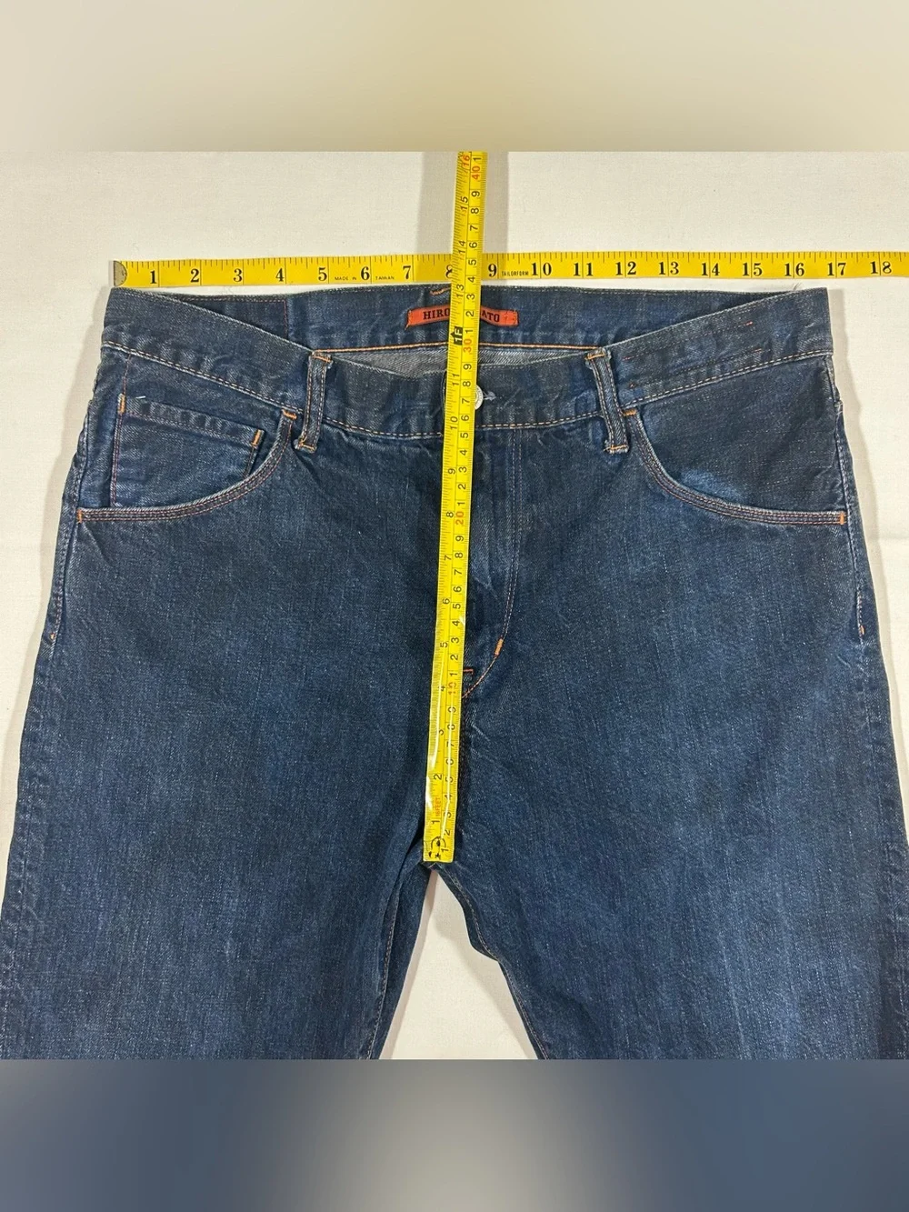 Vintage Hiroshi Kato Men’s Sz 33x31 Slouch Fit Straight Leg Tarnish Blue Y2K USA